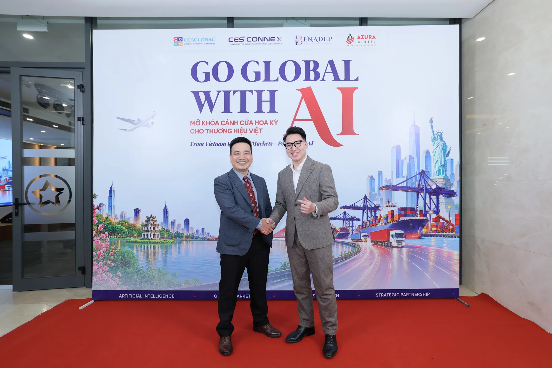 Nguyễn Tiệp kết nối cùng lãnh đạo doanh nghiệp tại sự kiện Go Global with AI