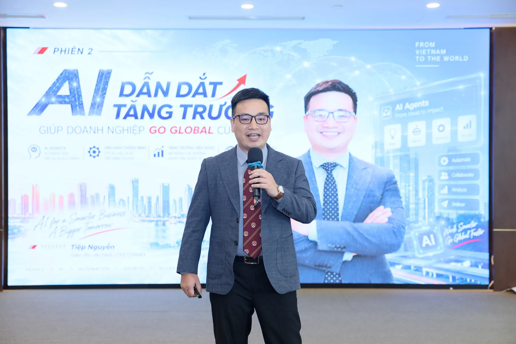 Nguyễn Tiệp diễn giả hội thảo AI dẫn dắt tăng trưởng cho doanh nghiệp